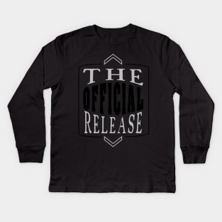 The Official Release Black Kids Long Sleeve T-Shirt